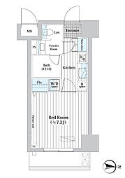 Ｌ・ＢＡＳＥ押上Ｎｏｒｔｈ 6階1Kの間取り
