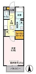 Luis.g 1Kの間取図画像