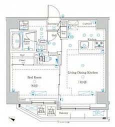 DIPS東十条駅前RESIDENCE 1LDKの間取図画像