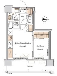 ブランシエスタ木場 1LDKの間取図画像