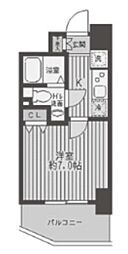 レジディア蒲田 1Kの間取図画像