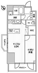 SEASONFLATS柿の木坂 1LDKの間取図画像