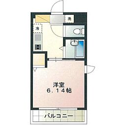 ハイポイント竹ノ塚 1Kの間取図画像