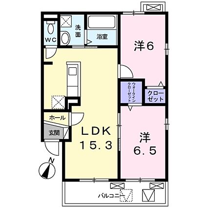サンヴァリエ２_間取り_0