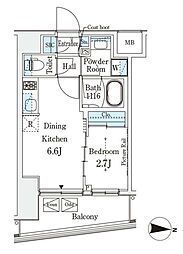イプセ押上 1DKの間取図画像