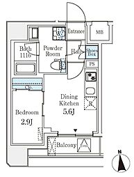 文京区湯島3丁目マンション 1DKの間取図画像