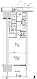 ブルックサイドレジデンス木場 2Kの間取図画像