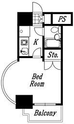 T'sgarden南柏 1Kの間取図画像