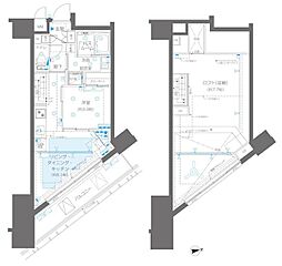 ZOOM新宿御苑前 1LDKの間取図画像