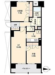 アールスタイルズ武蔵小杉イースト 2LDKの間取図画像