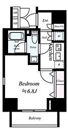 東京メトロ銀座線 末広町駅 徒歩2分の賃貸マンション 7階1Kの間取り