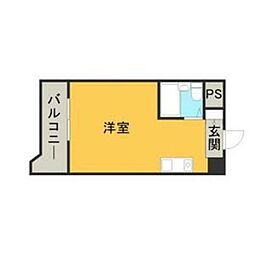 メゾン・ド・ミラージュ ワンルームの間取図画像