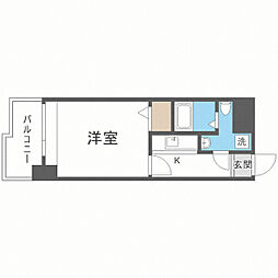 エステート・モア西公園 1Kの間取図画像