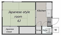ステラ横浜馬場 1Kの間取図画像