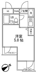 DOM登戸1 ワンルームの間取図画像