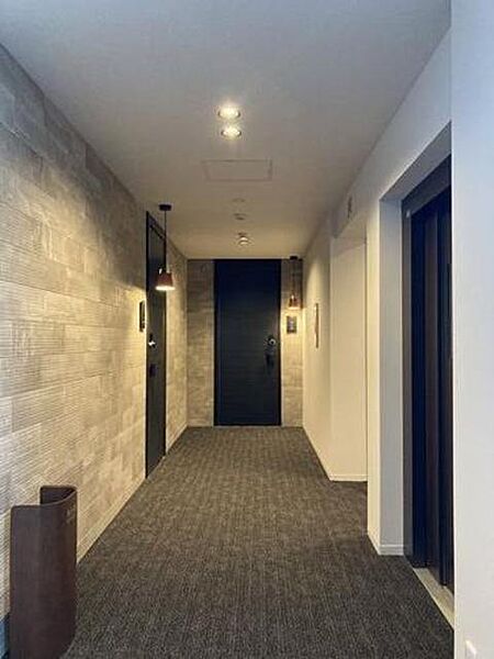 画像13:〜共用廊下〜　内廊下カーペット敷きの共用廊下です。足音が聞こえにくく、静かで落ち着いたホテルのような空間。