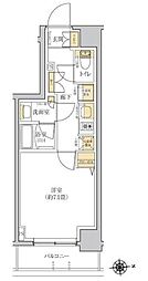 グレーシアフィット羽沢横浜国大 1Kの間取図画像