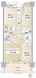 パークホームズ清澄白河 3LDKの間取図画像