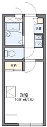 レオパレスAS・60 1Kの間取図画像
