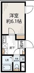 ハイツ・コロール 1Kの間取図画像