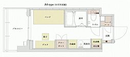かわしん百合丘ビル ワンルームの間取図画像