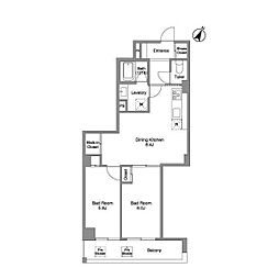間取図画像 2LDK