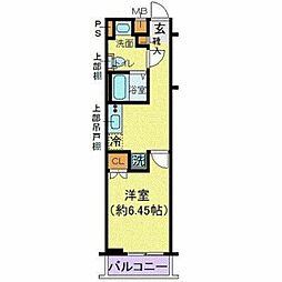 都営大江戸線 門前仲町駅 徒歩4分の賃貸マンション 1階1Kの間取り