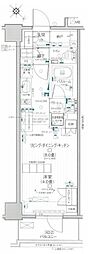 デュオステージ関内2 ワンルームの間取図画像