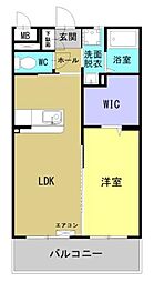 サンテラス・ＴＵＴＯＭＩ 5階1LDKの間取り