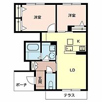 ありとほし館 107 ｜ 大阪府泉佐野市長滝（賃貸アパート2LDK・1階・53.60㎡） その2