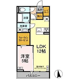 グラナーデ東葛西 1LDKの間取図画像