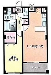 ベルフィオーレ日吉 1LDKの間取図画像