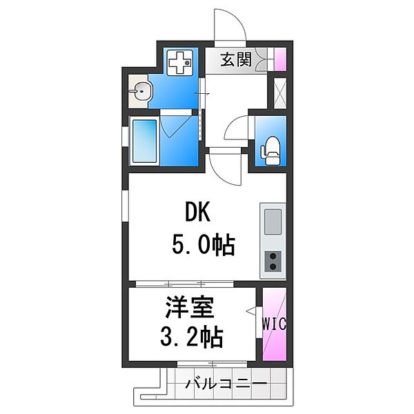 ラシーヌ住吉大社 ｜大阪府大阪市住吉区東粉浜３丁目(賃貸マンション1DK・3階・26.01㎡)の写真 その2