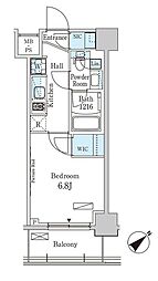 パークアクシス大塚ガーデンスクエア 9階1Kの間取り