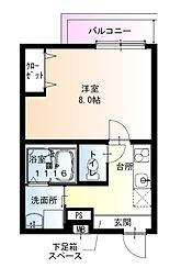 間取図画像 1K