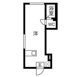 アヤセ212 ワンルームの間取図画像