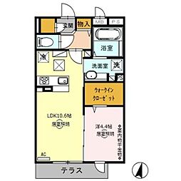 Confort 1LDKの間取図画像