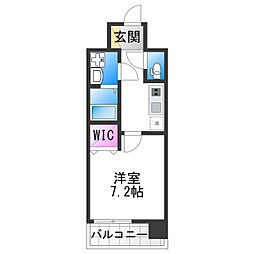 大阪市阿倍野区天王寺町北2丁目マンション 1Kの間取図画像