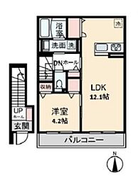 ハイムデポ 1LDKの間取図画像