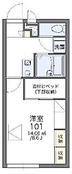 レオパレス日和 1Kの間取図画像