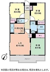ロアジール船橋 3LDKの間取図画像