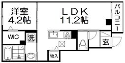 野の家その参 1LDKの間取図画像