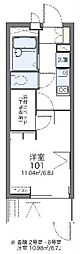 レオパレス片倉大丸 1Kの間取図画像