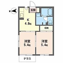 カーサ・デ・フロール 102 ｜ 岩手県盛岡市津志田南３丁目6-37（賃貸アパート2K・1階・35.00㎡） その2