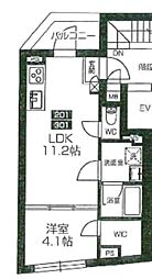 国分寺市南町2丁目マンション 1LDKの間取図画像