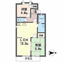 ガーデンハイツ緑ケ丘Ａ，Ｂ A103 ｜ 兵庫県西脇市野村町1790-580（賃貸アパート2LDK・1階・52.00㎡） その2