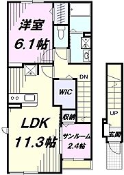 ファインハウスハレ 1LDKの間取図画像