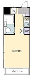 エスポワールITO 1Kの間取図画像