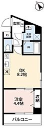 ヒルズ要町 1DKの間取図画像
