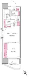 レジディア門前仲町プレイス 1DKの間取図画像